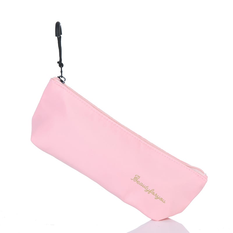 Φορητή τσάντα κραγιόν και καλλυντικών με φερμουάρ, πολυεστερικό υλικό, αδιάβροχη και ανθεκτική, επεκτάσιμη, με μεγάλη χωρητικότητα για μακιγιάρ