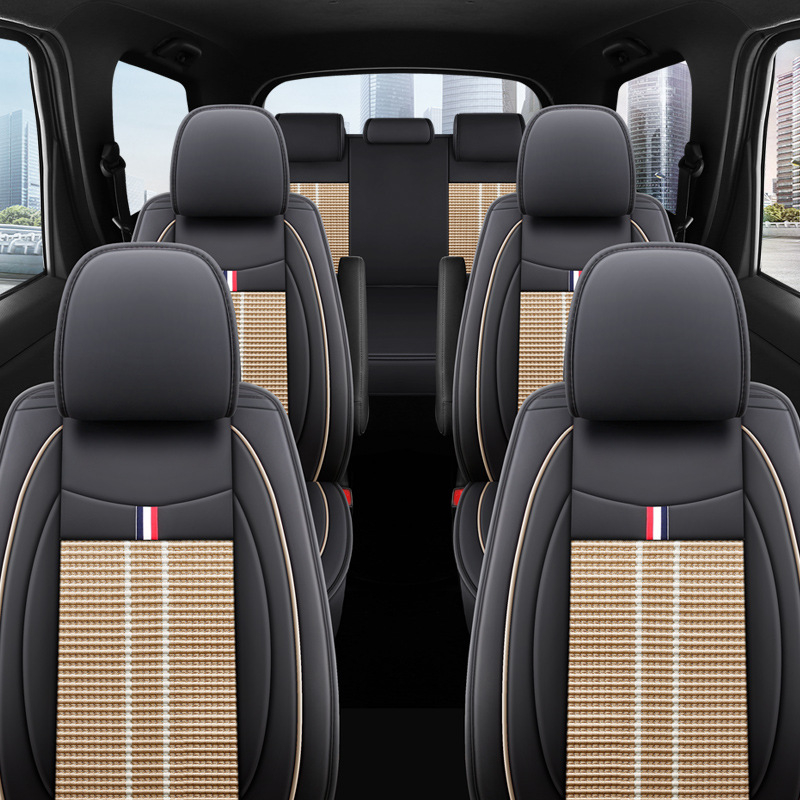 Navlake za sjedala za Wuling Hongguang S/S3/Plus i Baojun 730, za 7 sjedala, PU koža, sve sezone