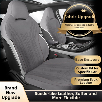 Semišový poťah na sedadlo pre BYD Qin Plus – špeciálny model; Materiál: suede; Kompatibilné s BYD Qin Plus; Prispôsobenie: dostupné