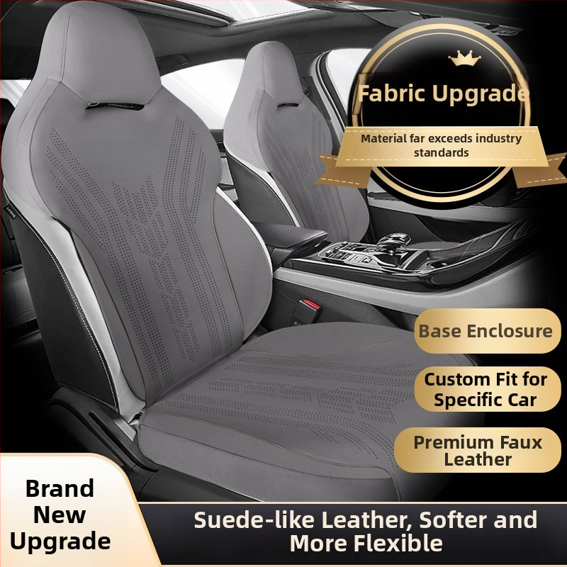 Semišový poťah na sedadlo pre BYD Qin Plus – špeciálny model; Materiál: suede; Kompatibilné s BYD Qin Plus; Prispôsobenie: dostupné