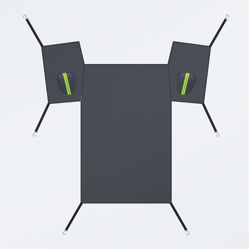 Univerzális téli autós hóvédő takaró: védi a szélvédőt, a motortetőt és a tükröket; puha Oxford anyag flockinggal; kampós rögzítéses telepítés; általános illeszkedés; minden évszakra