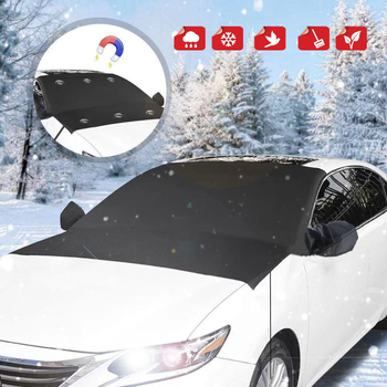 Automobilski snježni štit s ušima, Oxford vinyl, magnetska montaža, prednja komponenta, 315 g, prilagodba dostupna