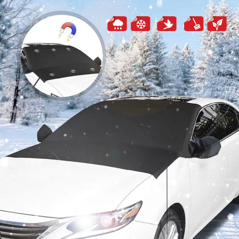 Automobilski snježni štit s ušima, Oxford vinyl, magnetska montaža, prednja komponenta, 315 g, prilagodba dostupna