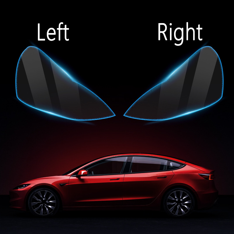 Folia za zaštitu prednjih svjetala Tesla Model Y — HD TPU, prozirna, zaštita svjetala