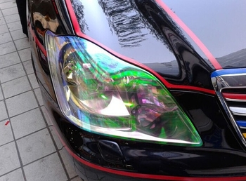 Film za prednje svjetlo automobila, PET materijal, debljina 2 mil, universalna kompatibilnost, film promjene boje svjetla