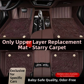 Audi A6L vodičová podložka na podlahu auta — dizajn hviezdnej oblohy, vlnený semiš + PE, odolná voči opotrebeniu, bez zápachu, Snowy