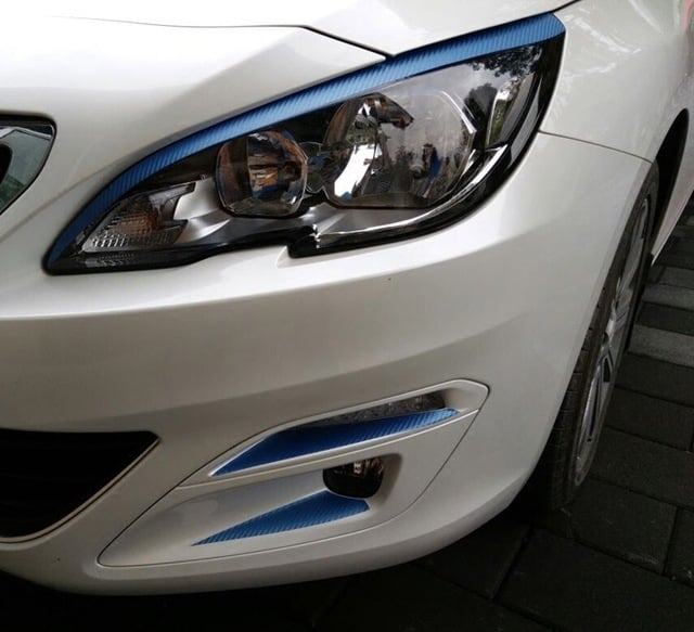 Naljepnice za prednje svjetlo i obrve prednjeg svjetla za Dongfeng Peugeot 408; Bailicai, serija Ostalo, film za oblikovanje dovoda zraka