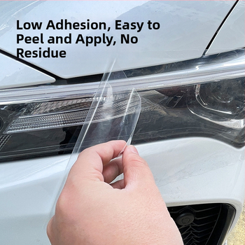 Fólia na úpravu a zmenu farby automobilových svetlometov, priehľadný PVC materiál, odolná voči prachu, protiškrabavá, ľahká inštalácia