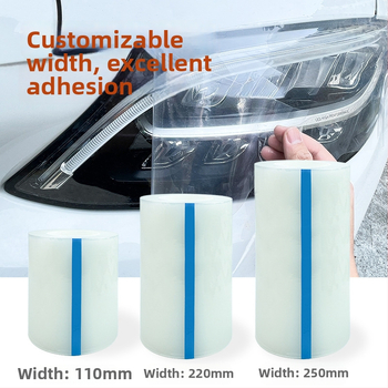 Fólia na úpravu a zmenu farby automobilových svetlometov, priehľadný PVC materiál, odolná voči prachu, protiškrabavá, ľahká inštalácia