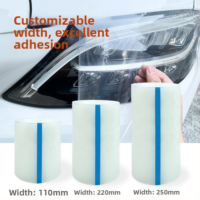 Fólia na úpravu a zmenu farby automobilových svetlometov, priehľadný PVC materiál, odolná voči prachu, protiškrabavá, ľahká inštalácia