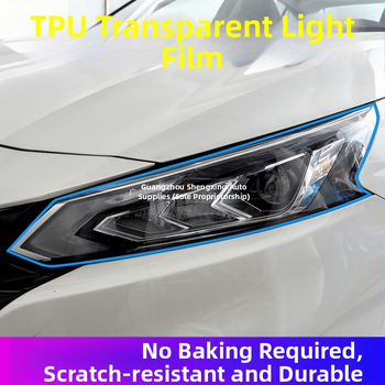 TPU ochranný film na svetlá a zadné svetlá automobilu – priehľadný, vhodný na opravu škrabancov