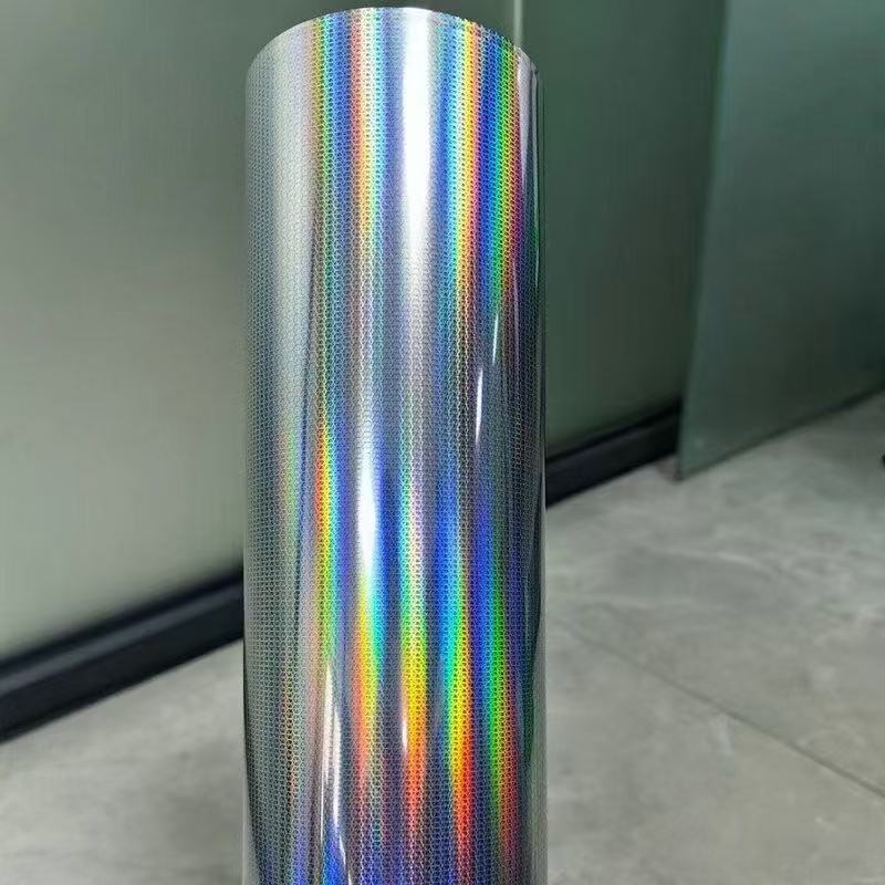 Автомобилно фолио за обвиване - 6D prism honeycomb rhombus модел - лъскаво PVC фолио
