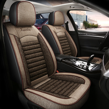 Oasis πενταθέσιο μαξιλάρι καθίσματος αυτοκινήτου με καθολικό κάλυμμα τεσσάρων εποχών, εξωτερικό από λινό, γέμισμα βαμβάκι