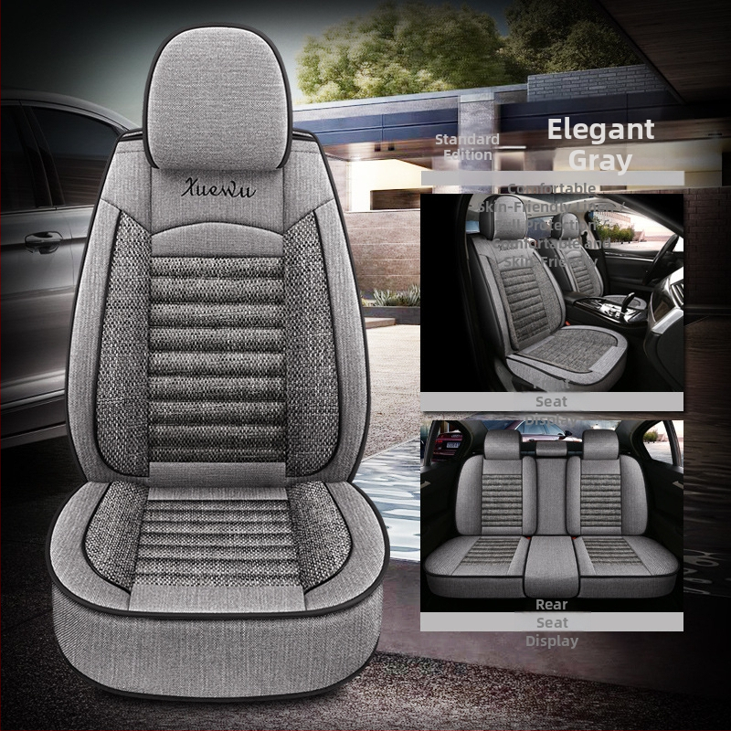 Oasis päťmiestna plná autosedačová vložka s univerzálnym štvorsezónnym krytom, ľanové vonkajšie, výplň bavlna