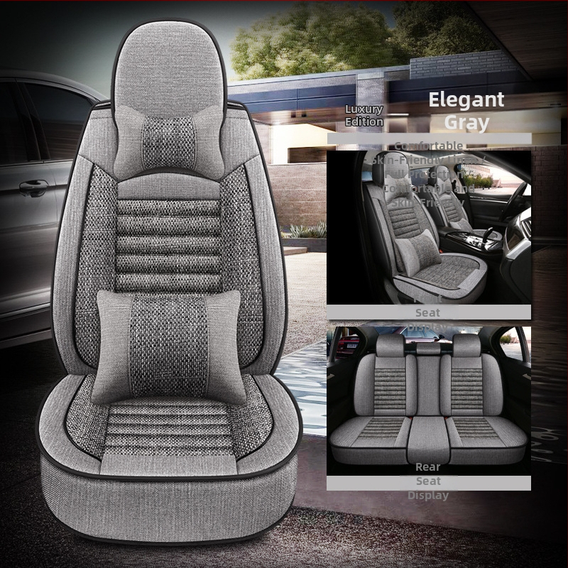 Oasis päťmiestna plná autosedačová vložka s univerzálnym štvorsezónnym krytom, ľanové vonkajšie, výplň bavlna