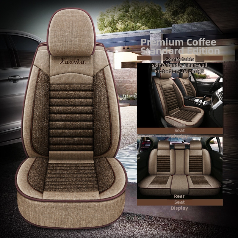 Oasis päťmiestna plná autosedačová vložka s univerzálnym štvorsezónnym krytom, ľanové vonkajšie, výplň bavlna