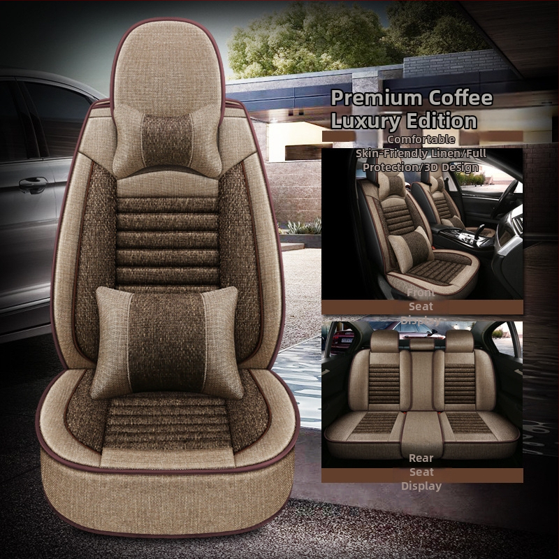 Oasis päťmiestna plná autosedačová vložka s univerzálnym štvorsezónnym krytom, ľanové vonkajšie, výplň bavlna