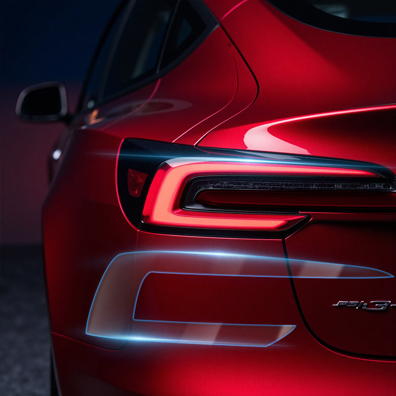 Tesla Model 3 защитен филм за задни светлини - прозрачен, устойчив на надраскване