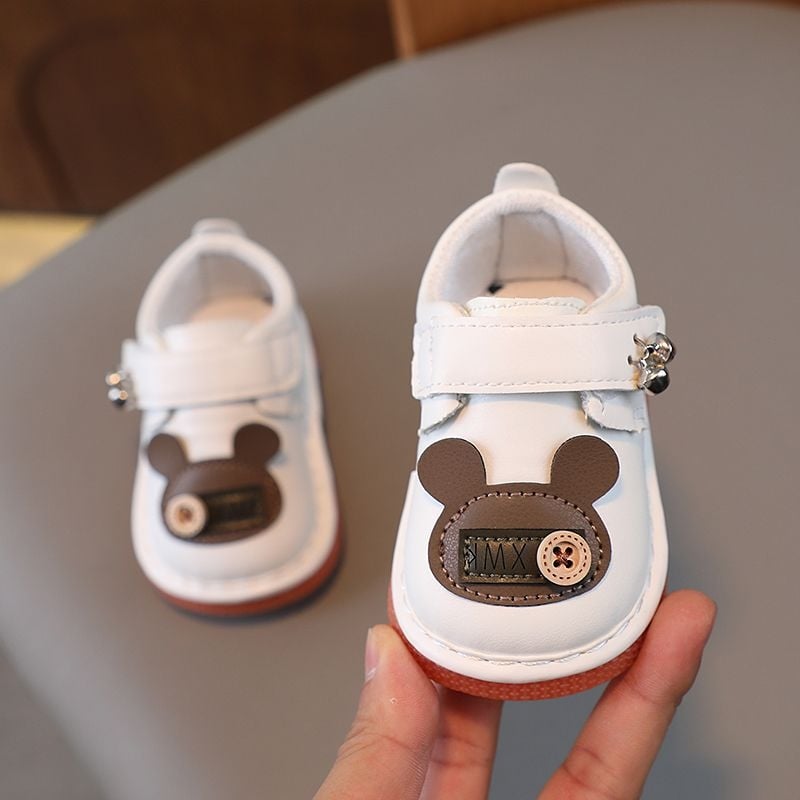 Βρεφικά αθλητικά παπούτσια με επάνω μέρος από συνθετικό δέρμα, αντιολισθητική σόλα, σχέδιο με καρτούν, για ηλικίες 12–36 μηνών