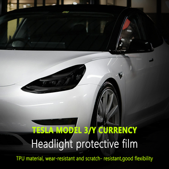Защитен филм за фарове за Tesla Model Y и Model 3, TPU, SNBLO