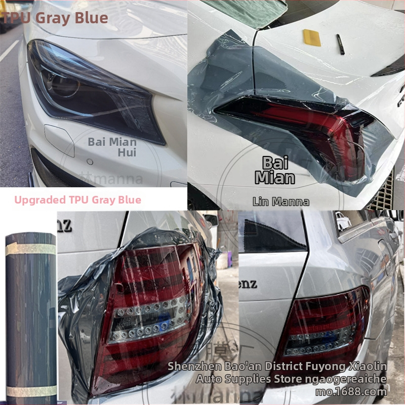 TPU ochranný film na zadné a predné svetlá so samoopravou a meniacou farbou