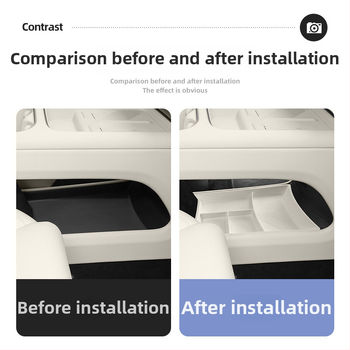 Automobilska silikon kutija za pohranu – Kompatibilna s Ideal i6 sustavom središta, donja konzola; vodootporna i otporna na tlak