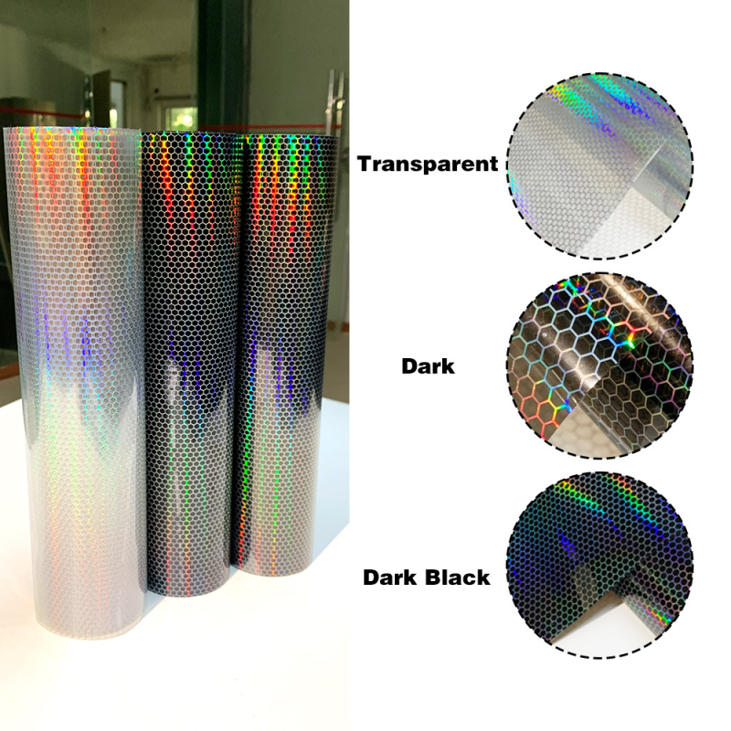 Стикер за фарове на автомобил с лазерен мрежест дизайн, декоративен филм за задните светлини и филм за промяна на цвета на фаровете за мъгла (Бранд: Cheshjong; Материал: PVC)