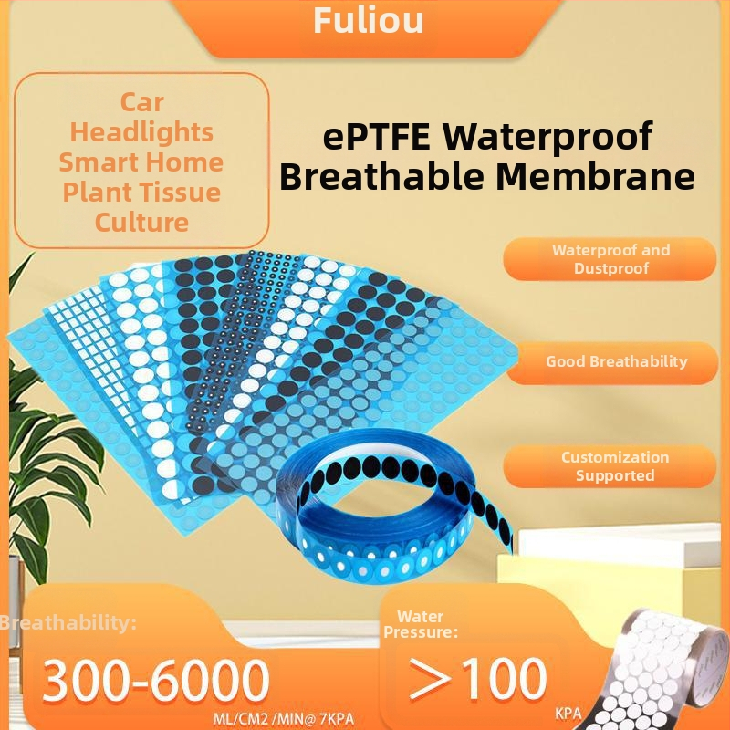 Elektronický produkt: samolepiaca vodotesná priedušná membrána, model Flo-emcl0512, hrúbka 0.12, materiál Iné fólie, dýchateľnosť dobrá, pre elektronické zariadenia.