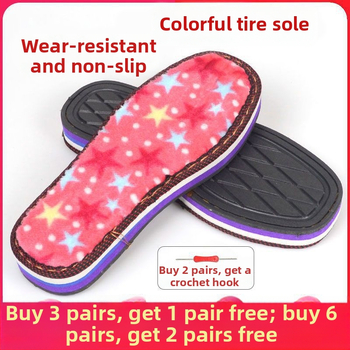 Ръчно изработени вълнени подметки за обувки, неплъзгащи, дебели, пролетни, усещане за естествена кожа