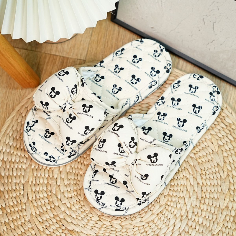 Dječje unutarnje papuče za kućnu upotrebu, za djecu 1–3 godine, trostruka platnena potplata, protuklizne i tihe, s crtanim uzorkom