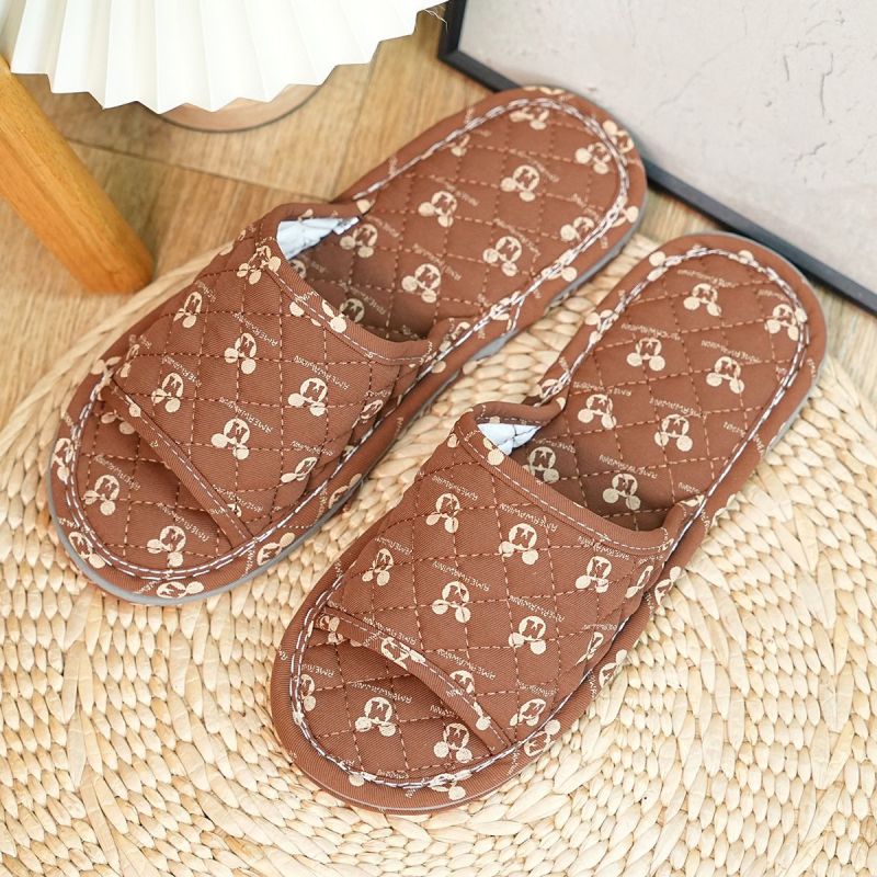 Dječje unutarnje papuče za kućnu upotrebu, za djecu 1–3 godine, trostruka platnena potplata, protuklizne i tihe, s crtanim uzorkom