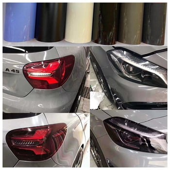 Annhao TPH Филм за промяна на цвета на фарове за автомобили и мотори – полупрозрачен, за фарове, задни светлини и светлини за мъгла