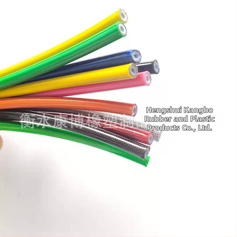 Motocyklová brzdová olejová hadica, nylon, model SAEJ1401, materiál teflón, vonkajší priemer 7,5 mm, hrúbka steny 2,15 mm, KB