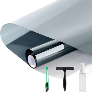 Jednosmjerni prozor folija od PET-a, samoljepljiva, set od 4 komada za dnevni boravak, spavaću sobu, ured