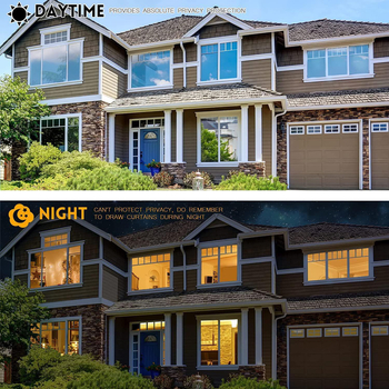 Jednosmjerni prozor folija od PET-a, samoljepljiva, set od 4 komada za dnevni boravak, spavaću sobu, ured