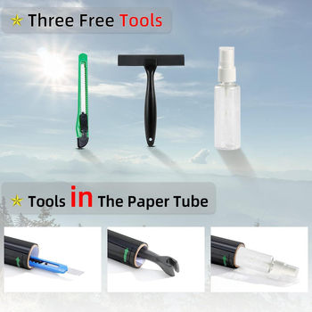 Jednosmjerni prozor folija od PET-a, samoljepljiva, set od 4 komada za dnevni boravak, spavaću sobu, ured