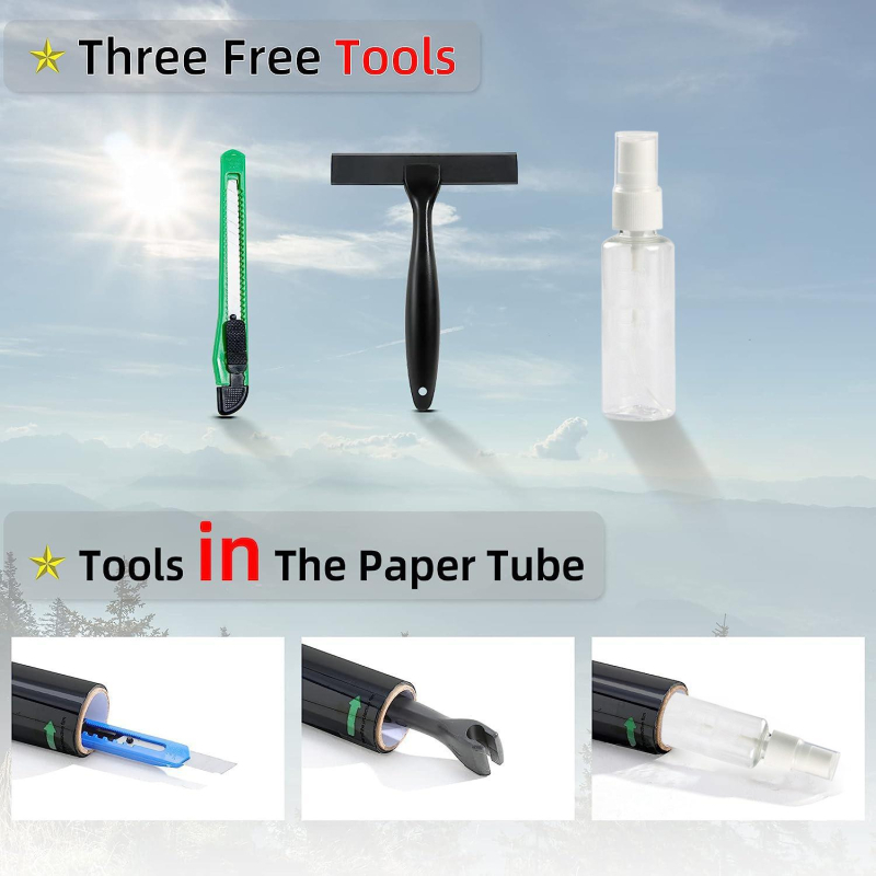 Jednosmjerni prozor folija od PET-a, samoljepljiva, set od 4 komada za dnevni boravak, spavaću sobu, ured