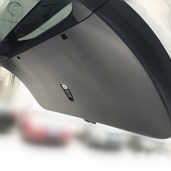 Tesla Model X zaštitna naljepnica za prtljažnik s karbonskim uzorkom, samoljepljiva dekoracija