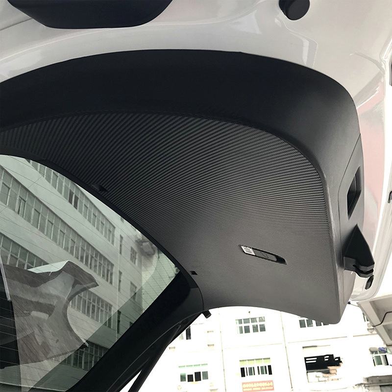 Tesla Model X zaštitna naljepnica za prtljažnik s karbonskim uzorkom, samoljepljiva dekoracija