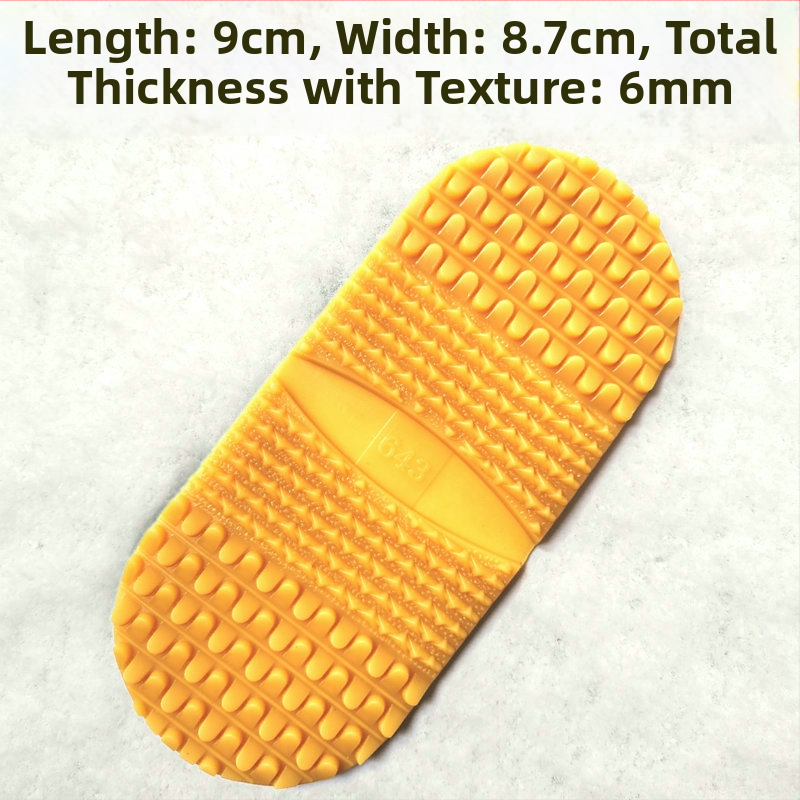 Topánka podrážka s hrubou drevenou základňou, protišmyková na sneh a ľad, proti zamŕzaniu, odolná voči opotrebeniu a tichá