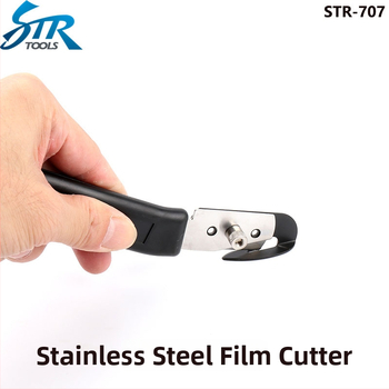 Autó fóliázáshoz vágó eszköz, diafragmás kés, rozsdamentes acéllemez, Str márka, alkalmas kijelzővédőkhöz