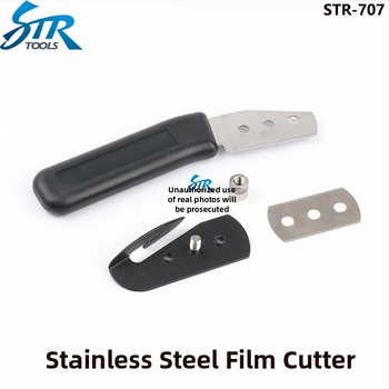 Autó fóliázáshoz vágó eszköz, diafragmás kés, rozsdamentes acéllemez, Str márka, alkalmas kijelzővédőkhöz