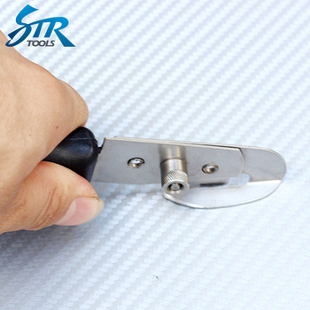 Autó fóliázáshoz vágó eszköz, diafragmás kés, rozsdamentes acéllemez, Str márka, alkalmas kijelzővédőkhöz