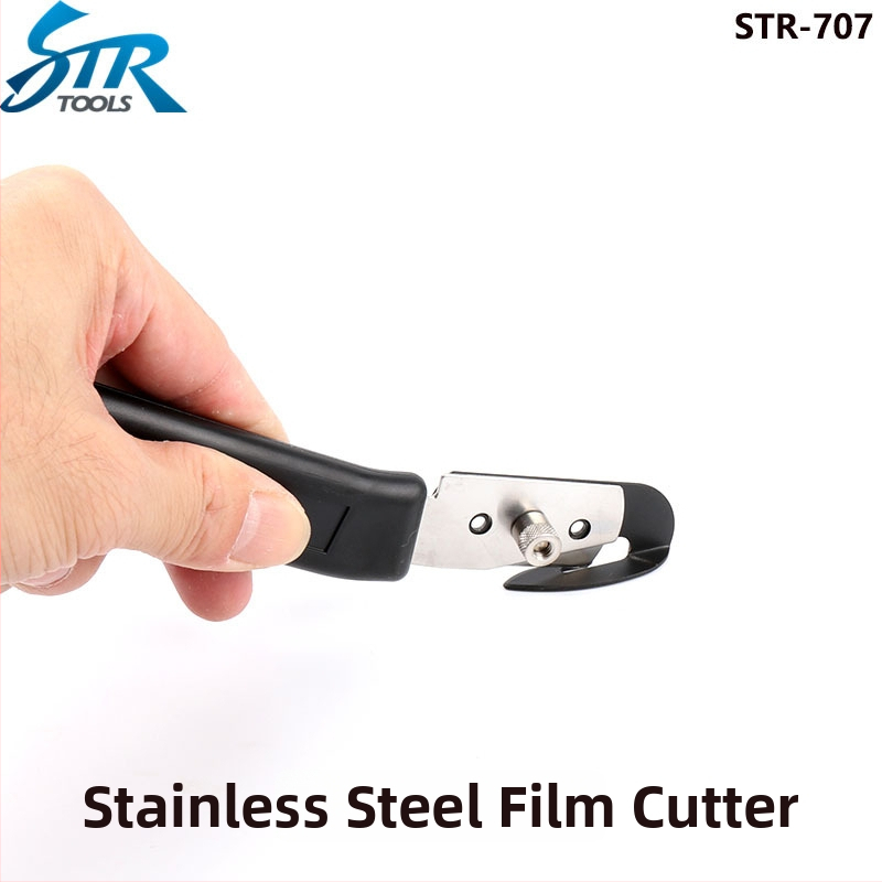 Autó fóliázáshoz vágó eszköz, diafragmás kés, rozsdamentes acéllemez, Str márka, alkalmas kijelzővédőkhöz