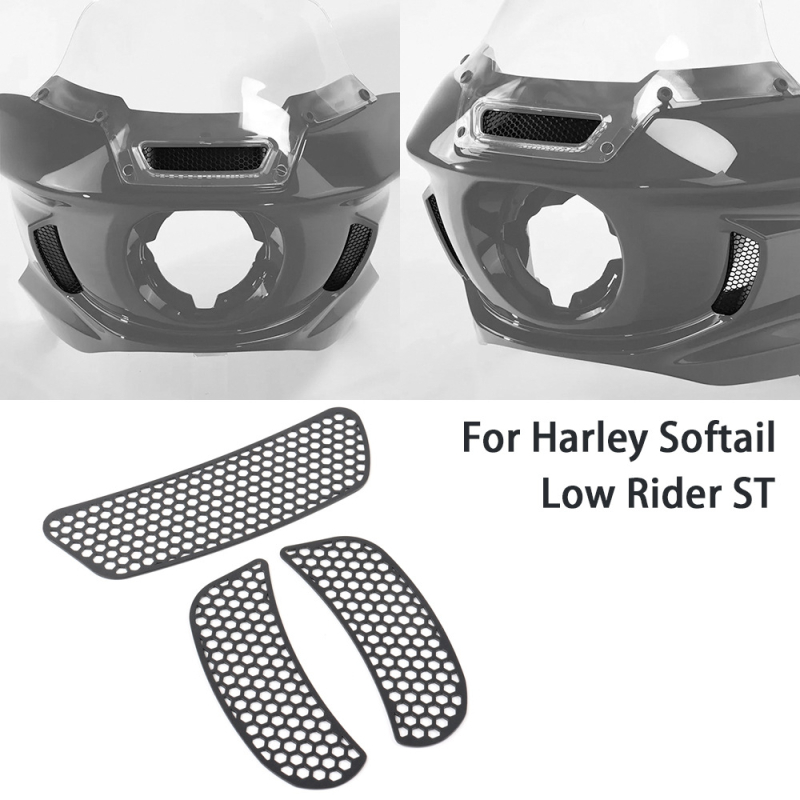 Вентилационна мрежа за предна част Harley Soft Tail Luowei ST — защита от насекоми, персонализируема