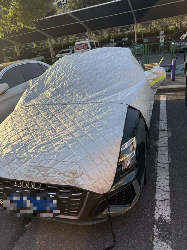 Pokrov prednjeg vjetrobranskog stakla za zimu | Materijal: aluminijska folija | Ugradnja: ugrađena | Univerzalna prilagodba | Uzorak mreže | Minimalistički stil
