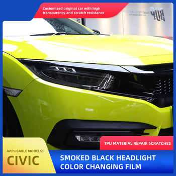TPU folija za farove Honda Civic 2019 – sigurnosni film, za farove