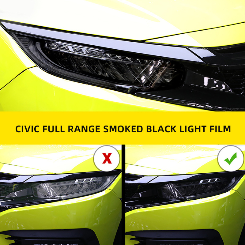 TPU folija za farove Honda Civic 2019 – sigurnosni film, za farove