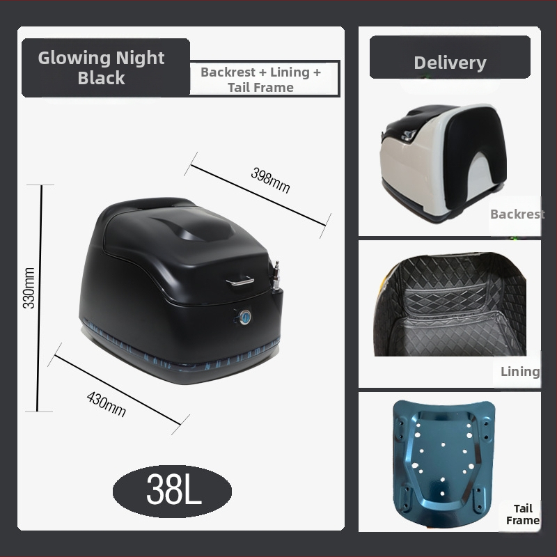 IBX 023 Vetrové sklo na motocykel so zadným nosičom, kompatibilné so skútrom a motocyklom, kód produktu 01