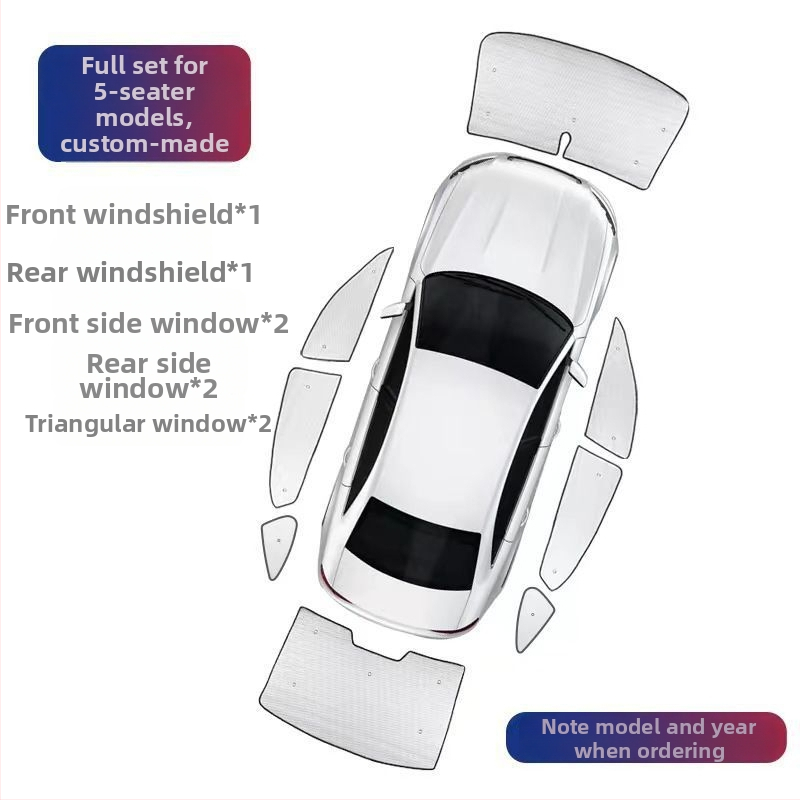 Univerzalni auto sunshade za prednje staklo i unutarnje bočne prozore s toplinskom izolacijom